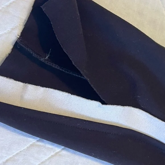 Planet By Lauren Color Block Open Front Jacket Black Cream Made in USA M/L (2) - Picture 11 of 16